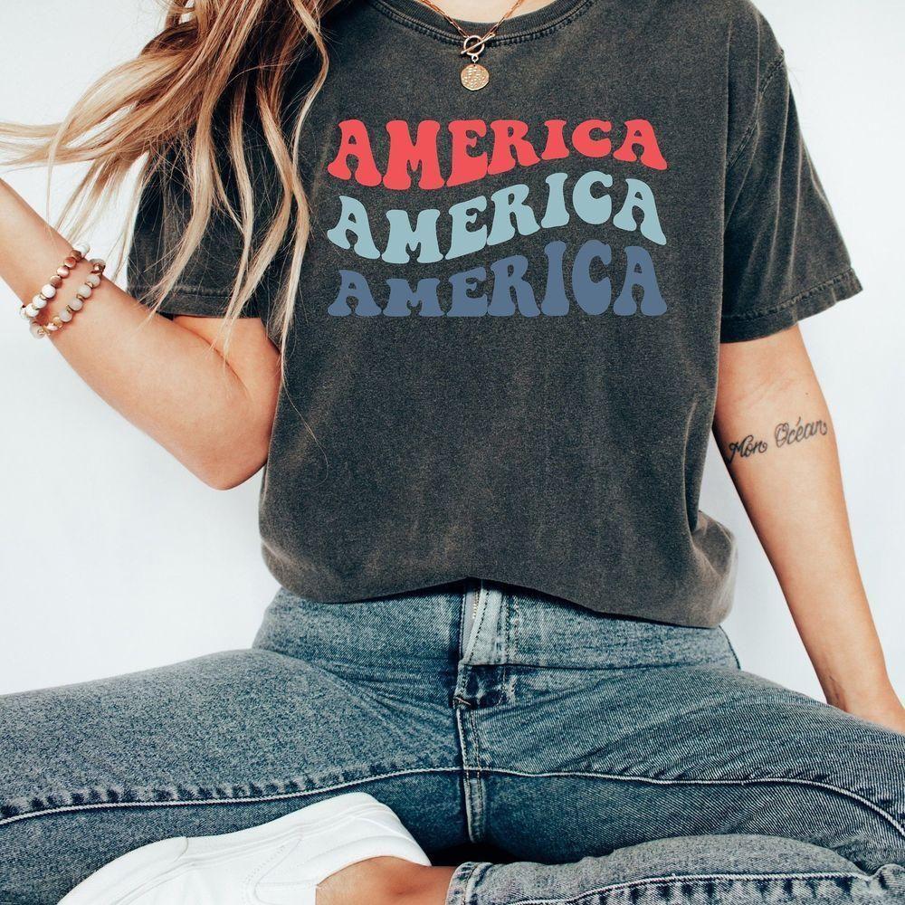Retro America Font Usa 4 Vuitino Merch